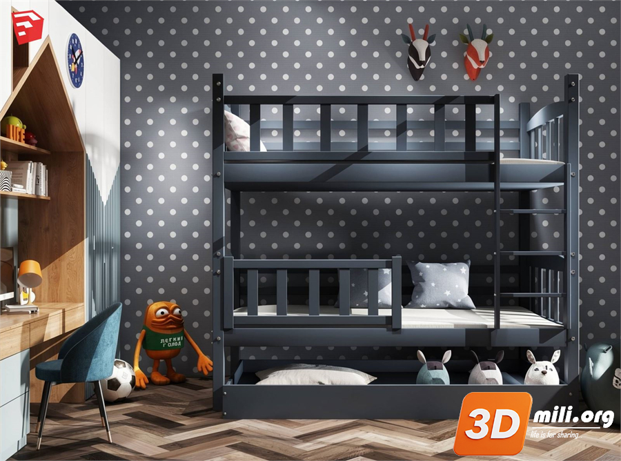 Children Room Scenes Skp FIles 
